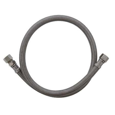 Jones Stephens 3/8in. OD x 3/8in. Compression x 30in Braided Stainless Steel Delta Style Faucet Connector S04243